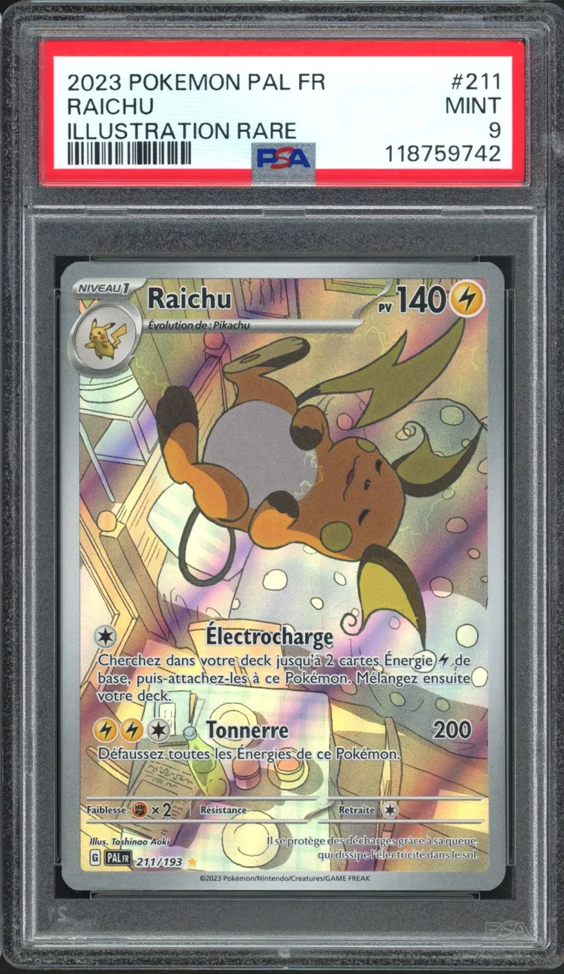PSA 9 Raichu