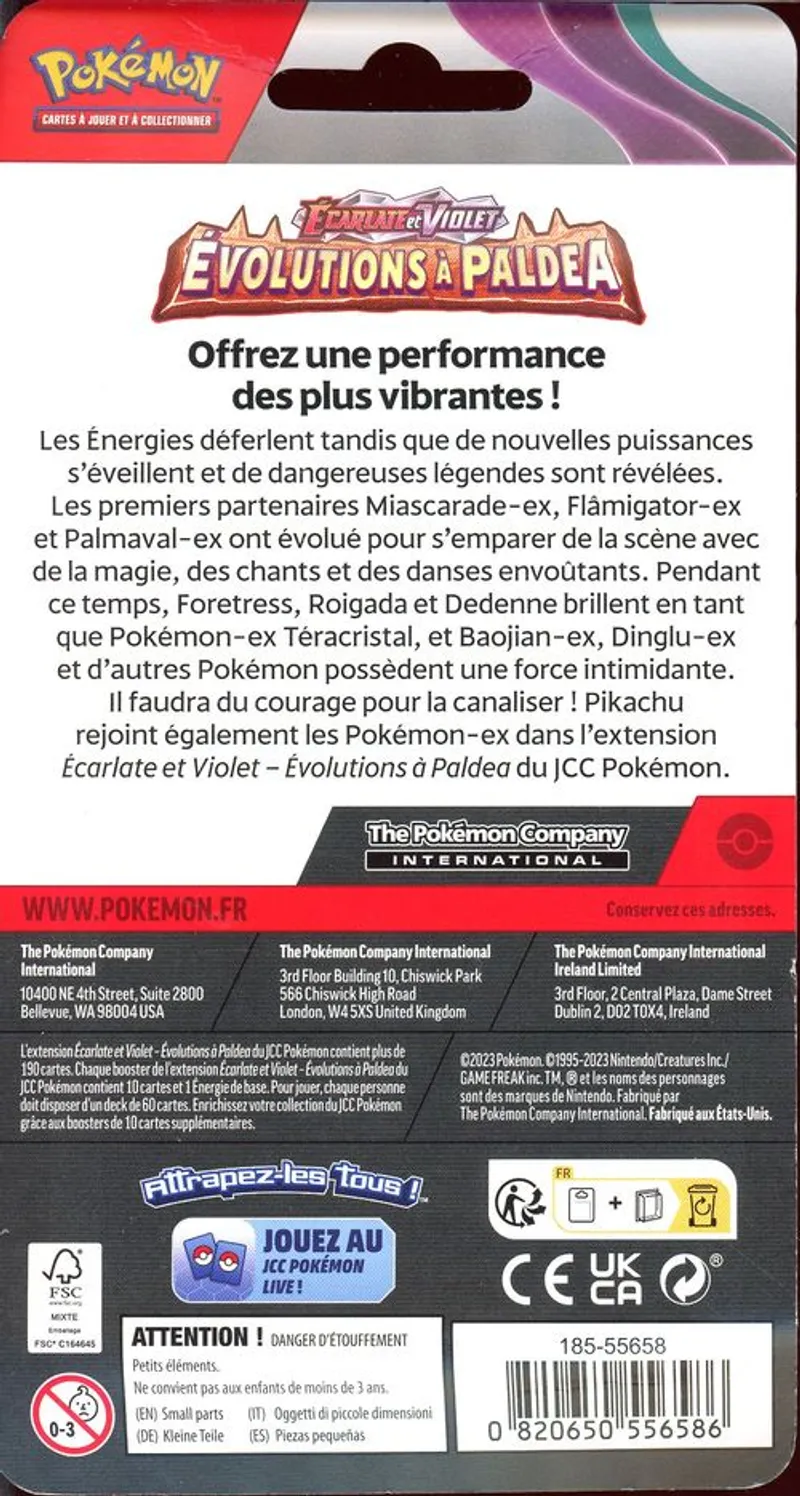 Booster Blister EV2 Evolutions à Paldea