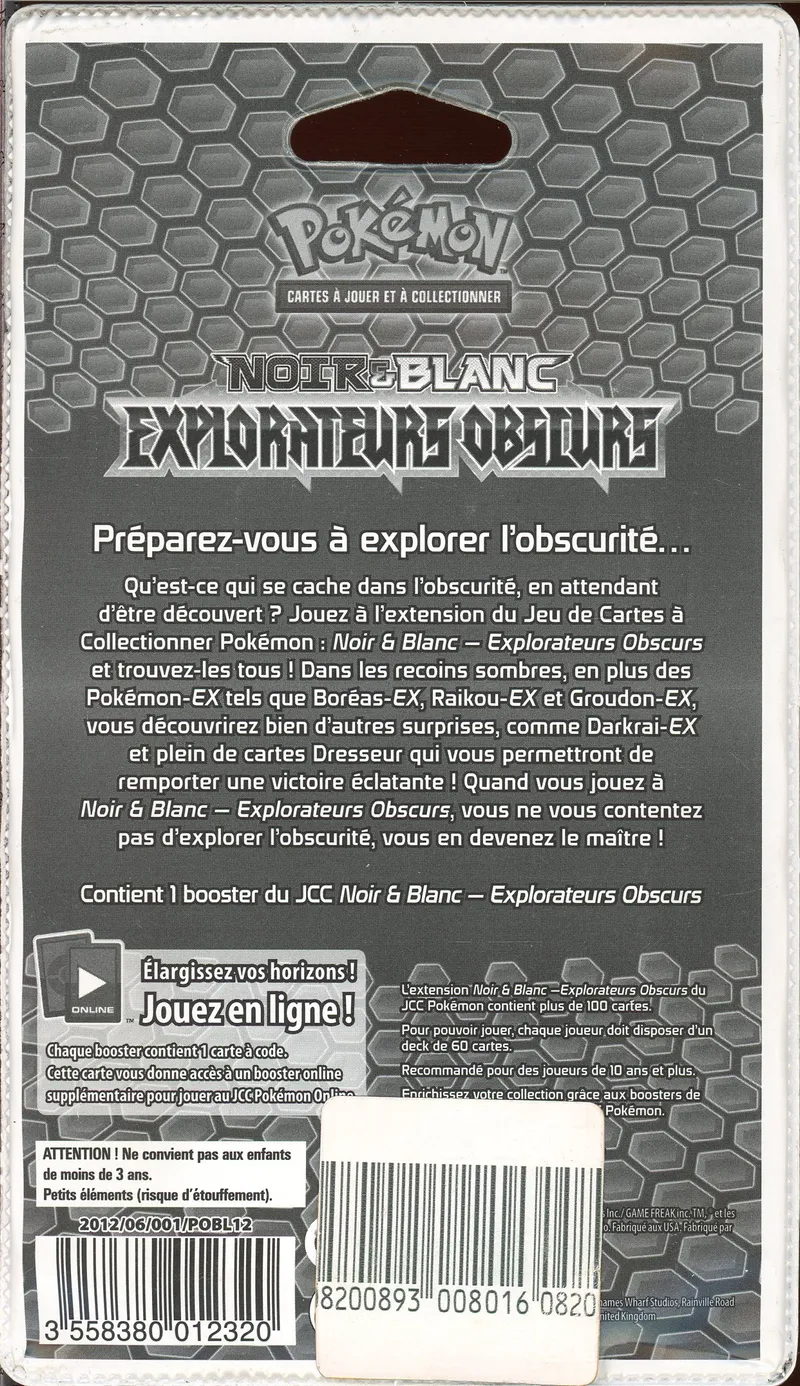 Booster Blister Noir & Blanc Explorateurs Obscurs