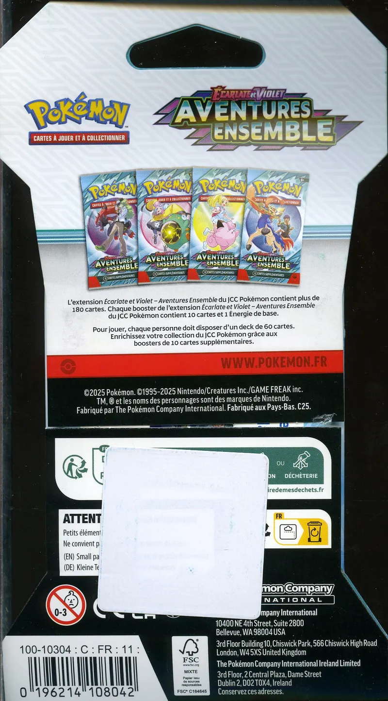 Booster Blister EV9 Aventures Ensemble