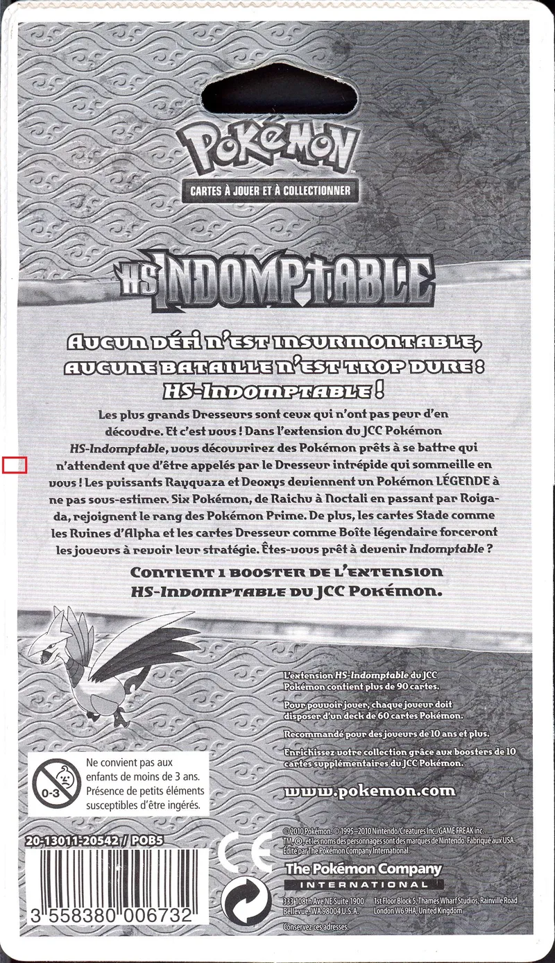 Booster Blister HGSS Indomptable