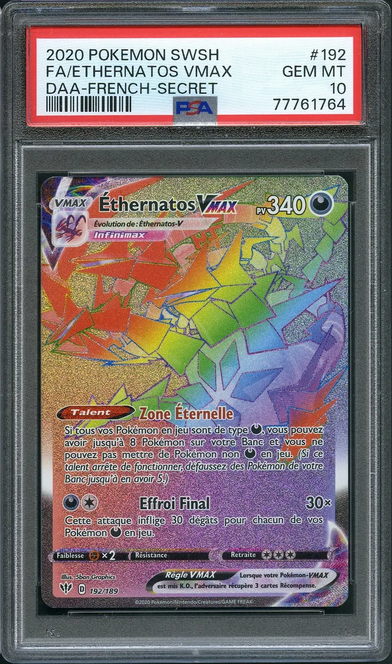 PSA 10 Ethernatos VMax Rainbow