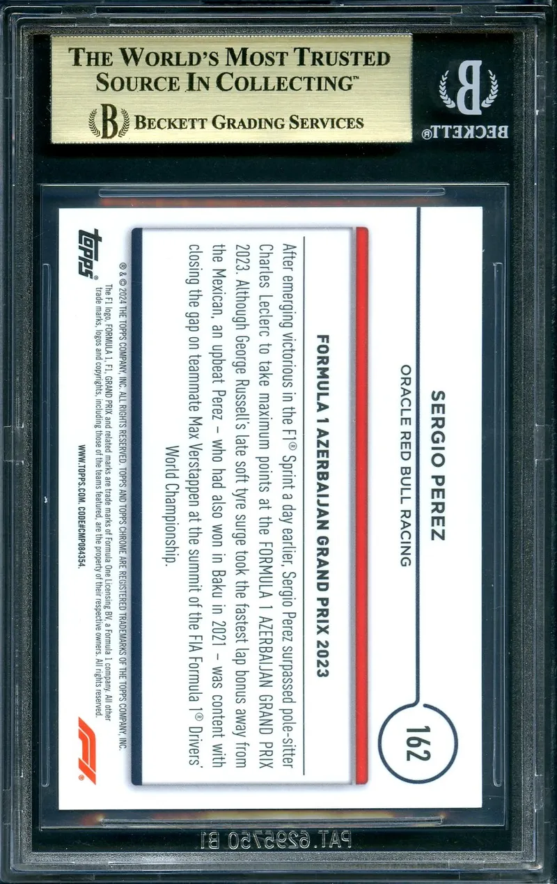 BGS 9.5 Sergio Perez