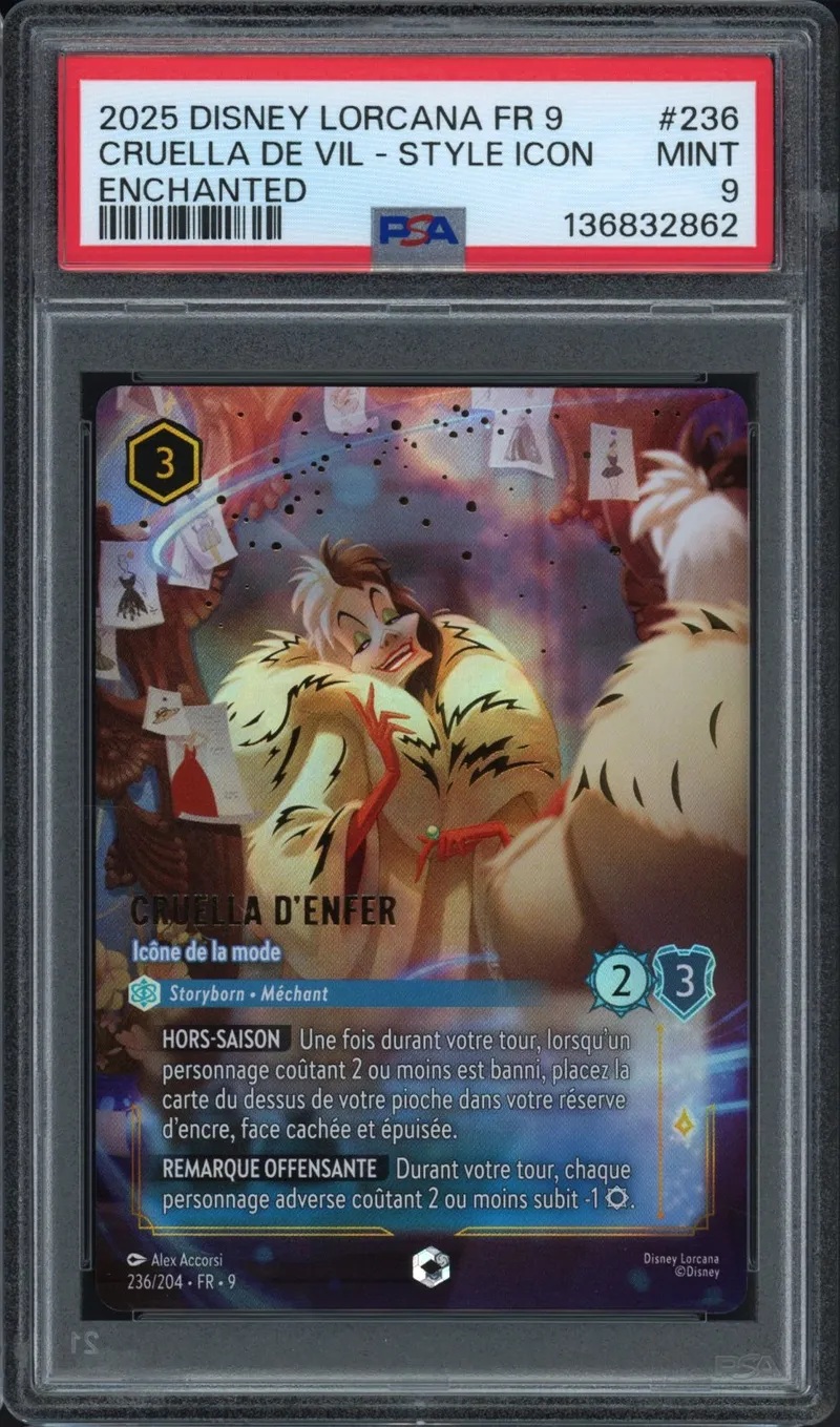 PSA 9 Cruella d'Enfer Enchantée