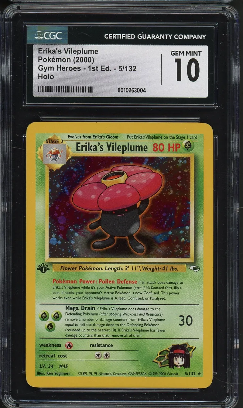 CGC 10 Erika's Vileplume Holo