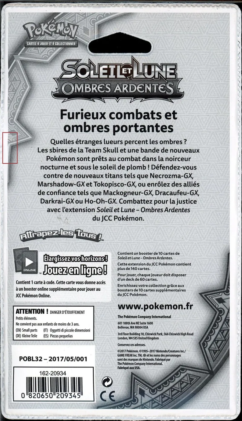 Booster Blister SL3 Ombres Ardentes