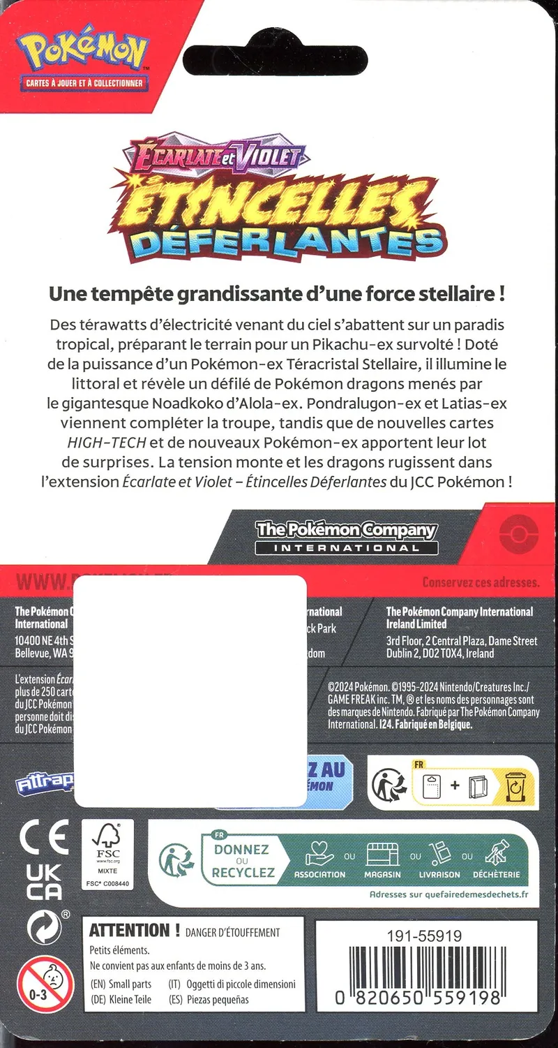 Booster Blister EV8 Etincelles Déferlantes