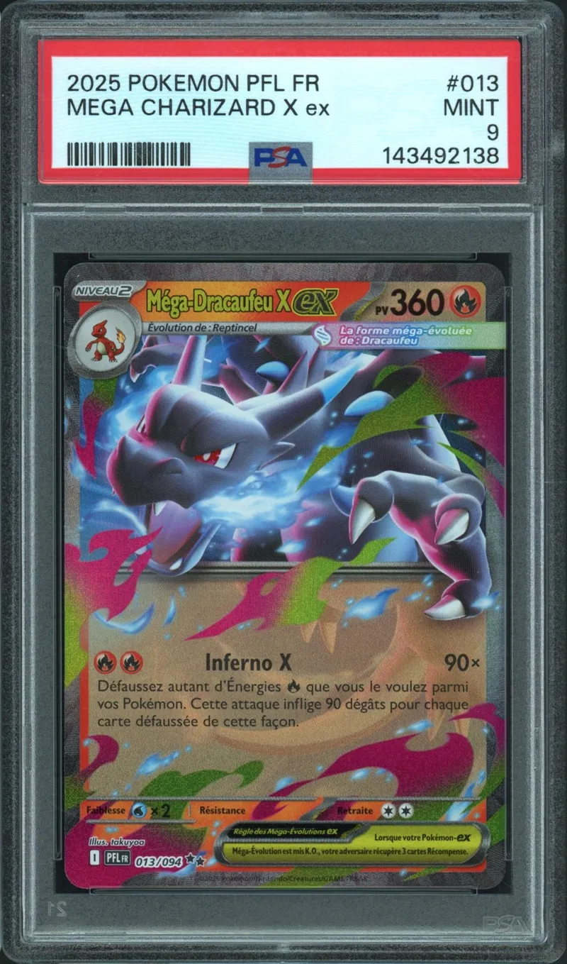 PSA 9 Méga-Dracaufeu X Ex