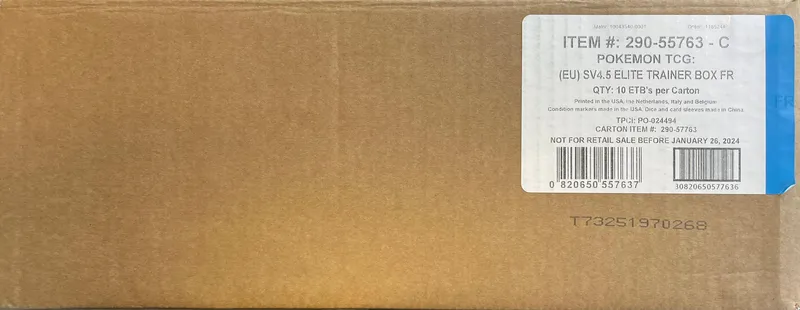 Case ETB EV4.5 Destinées de Paldea