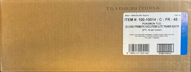 Case ETB EV8.5 Evolutions Prismatiques