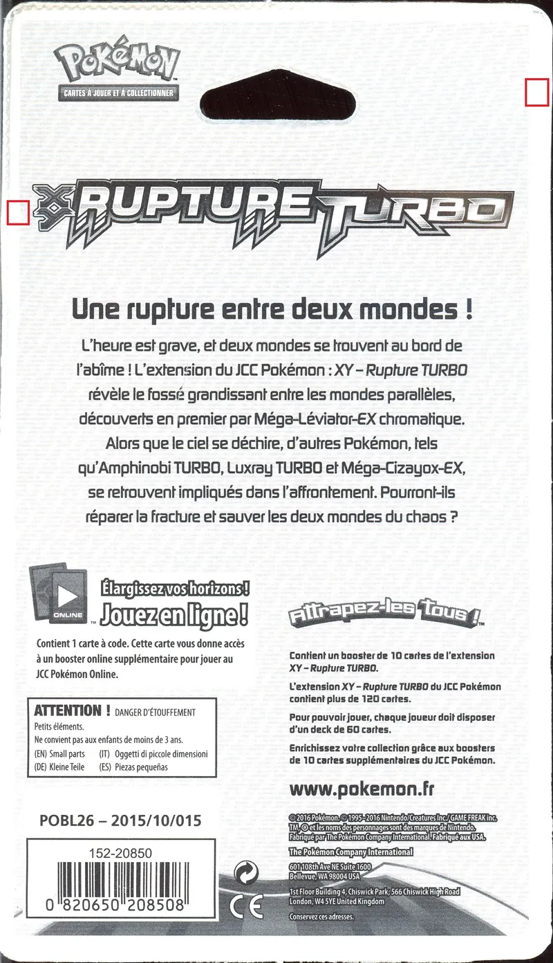 Booster Blister XY Rupture turbo