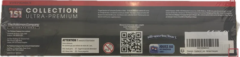 Coffret UPC EV3.5 151