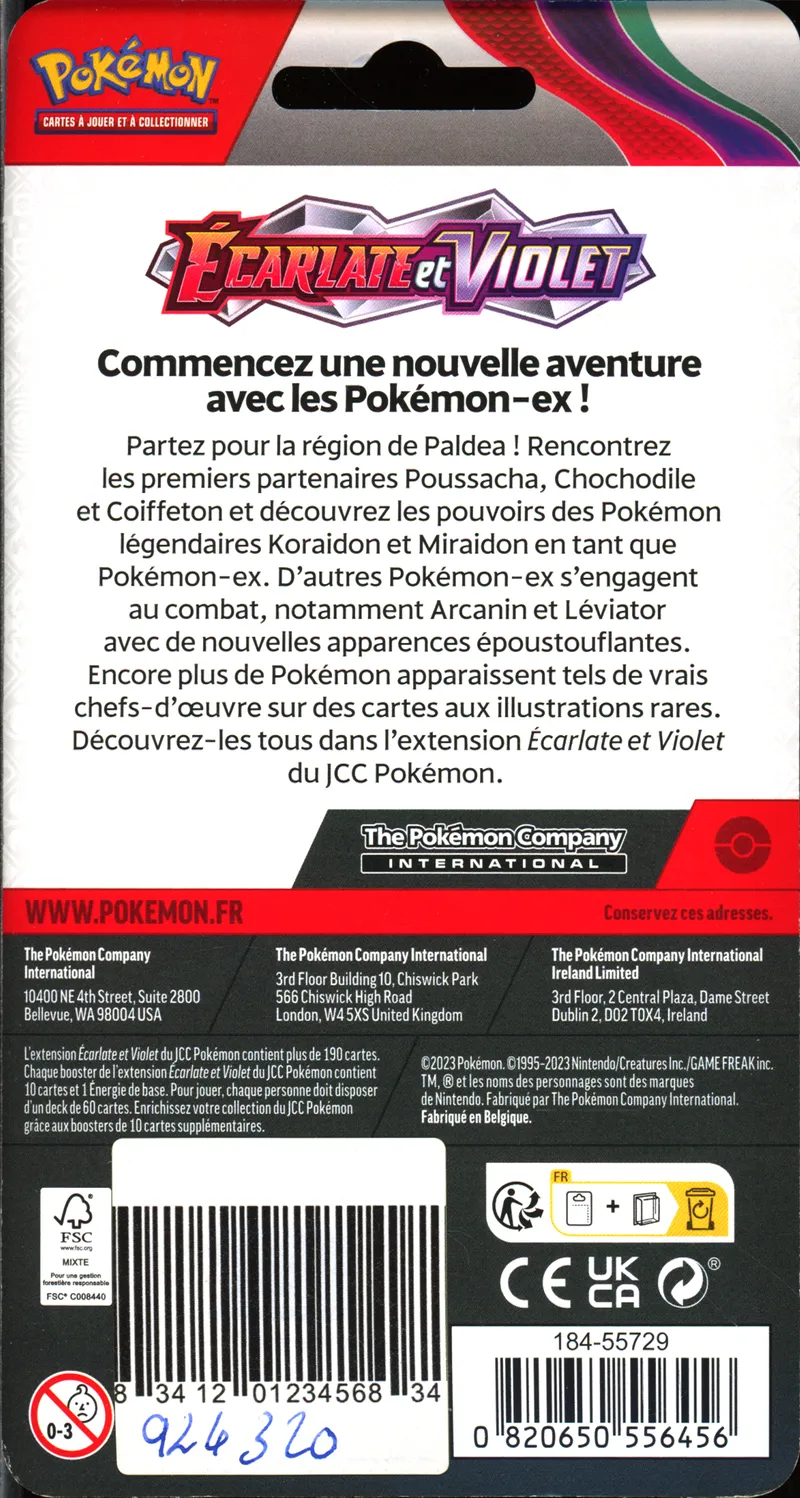 Booster Blister EV1 Ecarlate & Violet