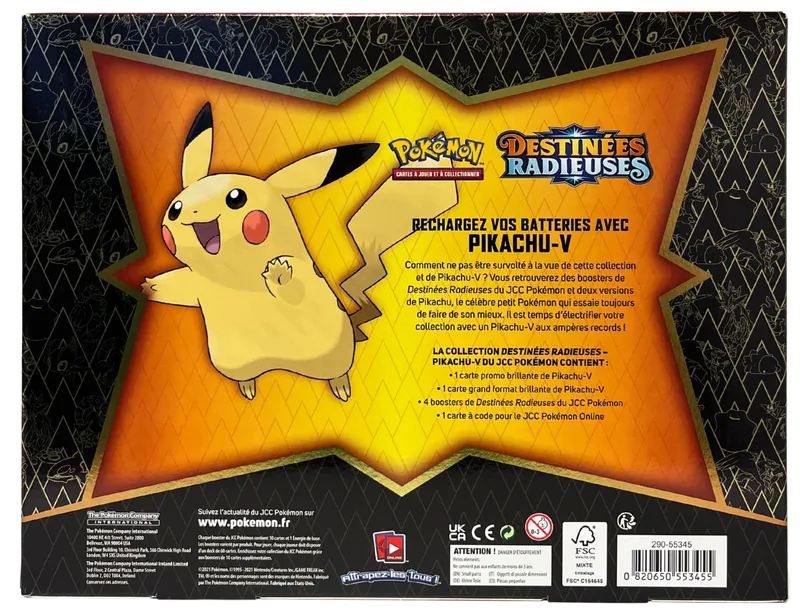 Coffret EB4.5 Destinées Radieuses Pikachu V