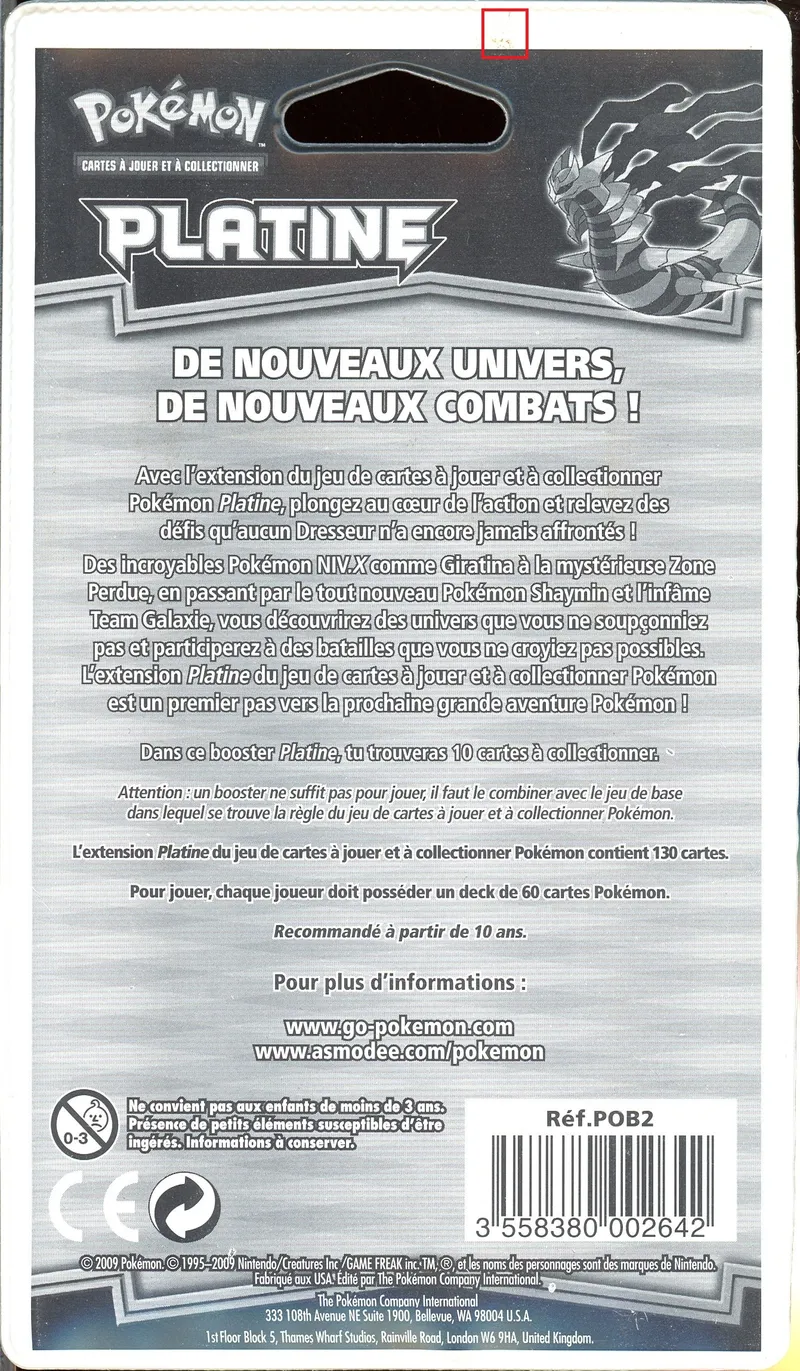 Booster Blister Platine