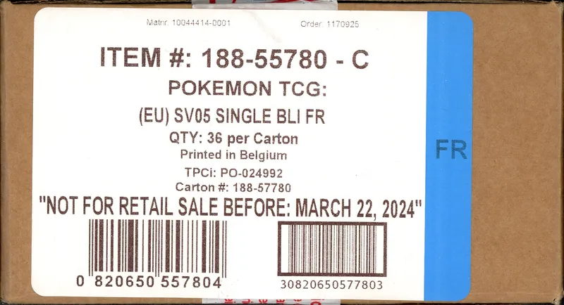 Case Booster Blister EV5 Forces Temporelles