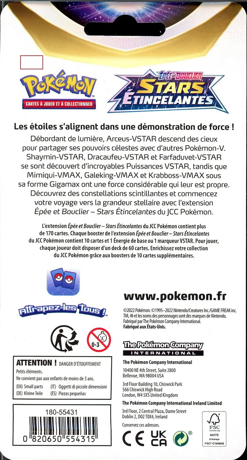 Booster Blister EB9 Stars Etincelantes