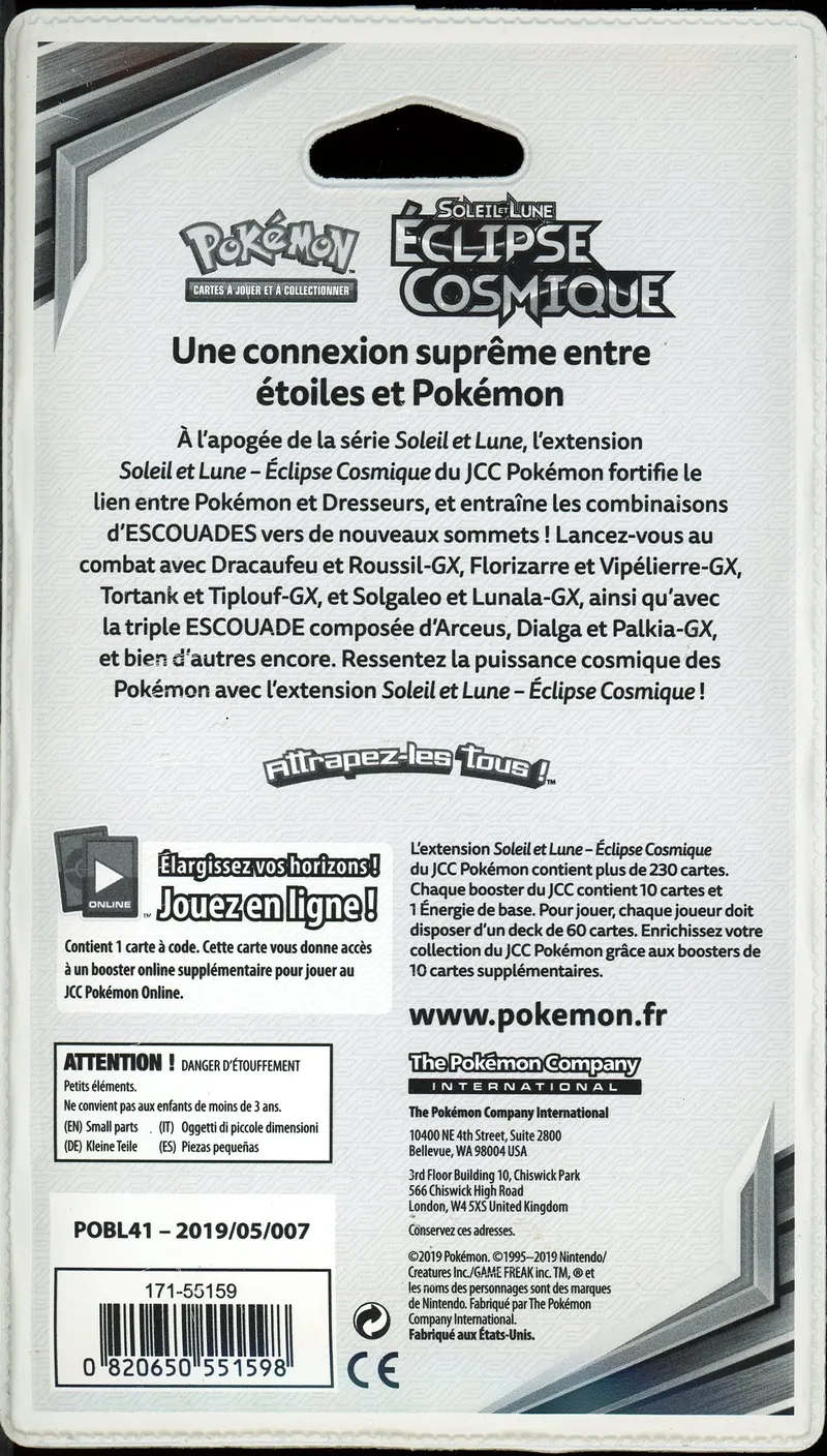 Booster Blister SL12 Eclipse Cosmique
