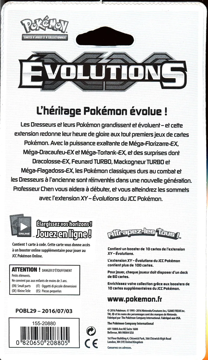 Booster Blister XY Evolutions