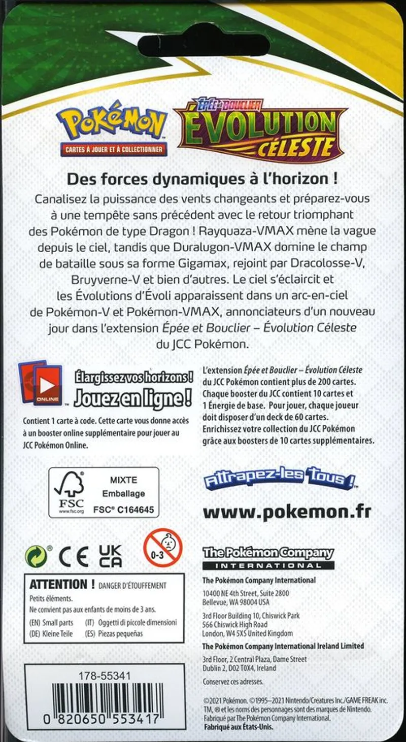 Booster Blister EB7 Evolution Céleste