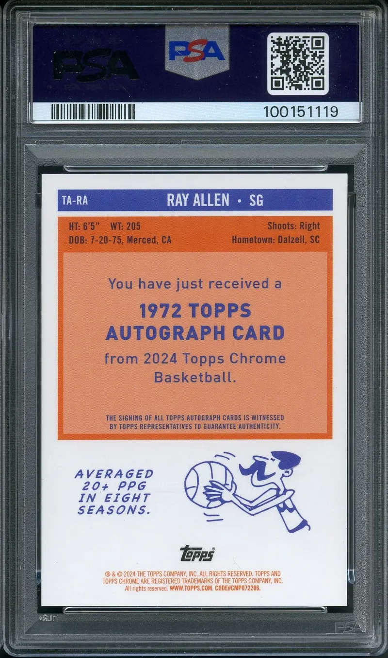 PSA 10 Ray allen
