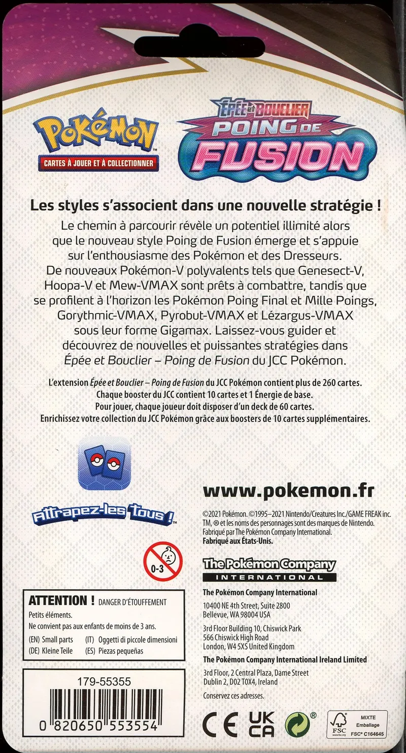 Booster Blister EB8 Poing de Fusion