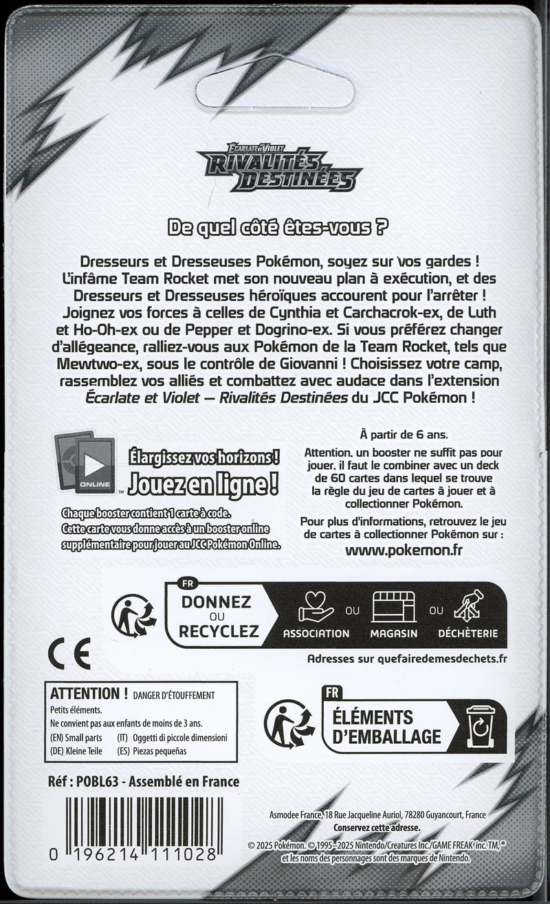 Booster Blister EV10 Rivalités Destinées