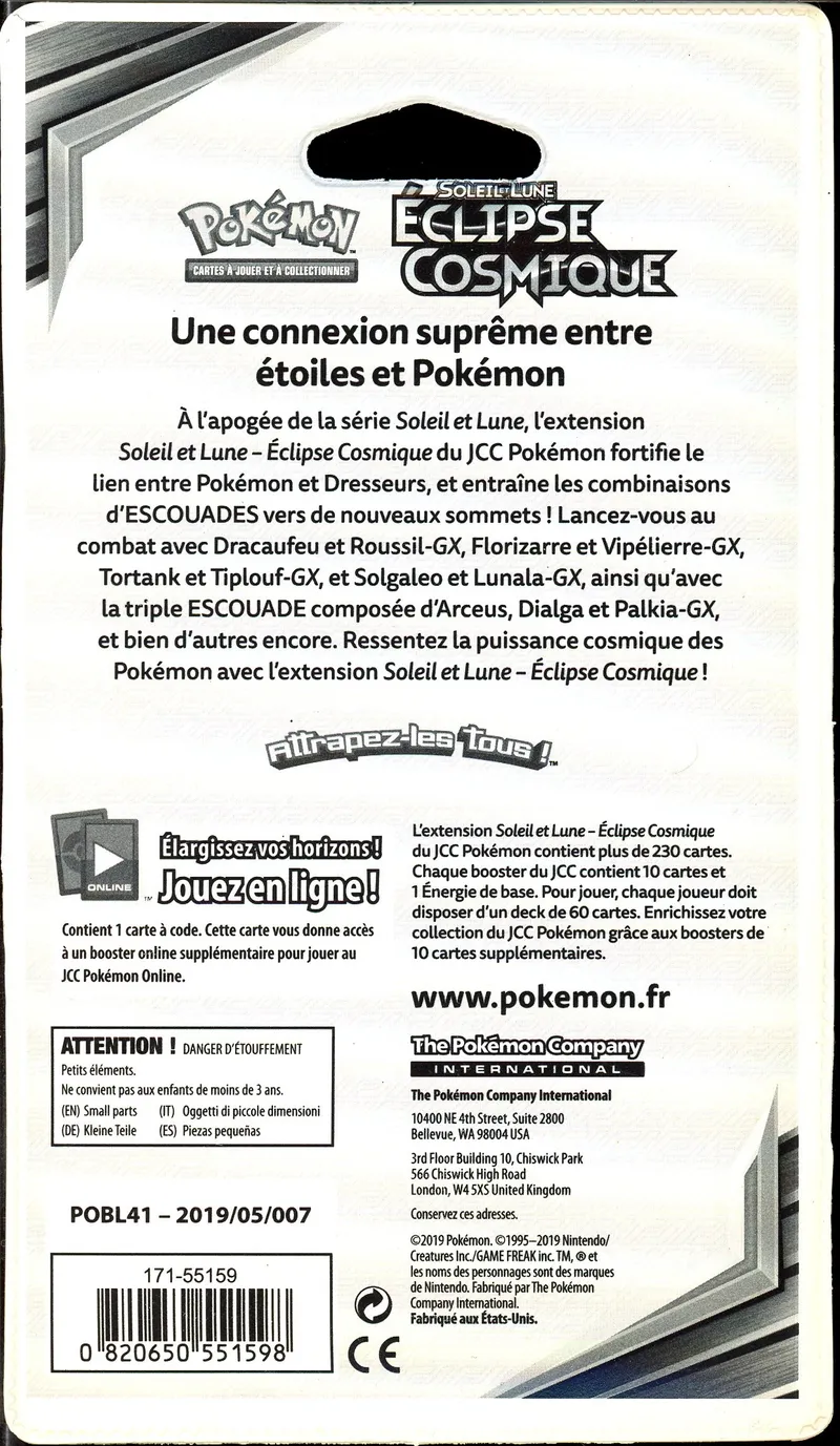 Booster Blister SL12 Eclipse Cosmique