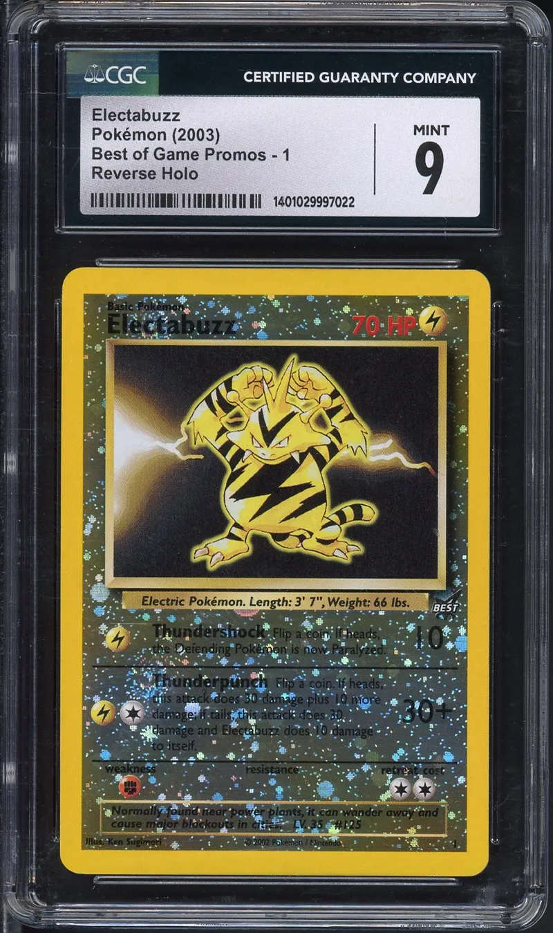 CGC 9 Electabuzz Reverse