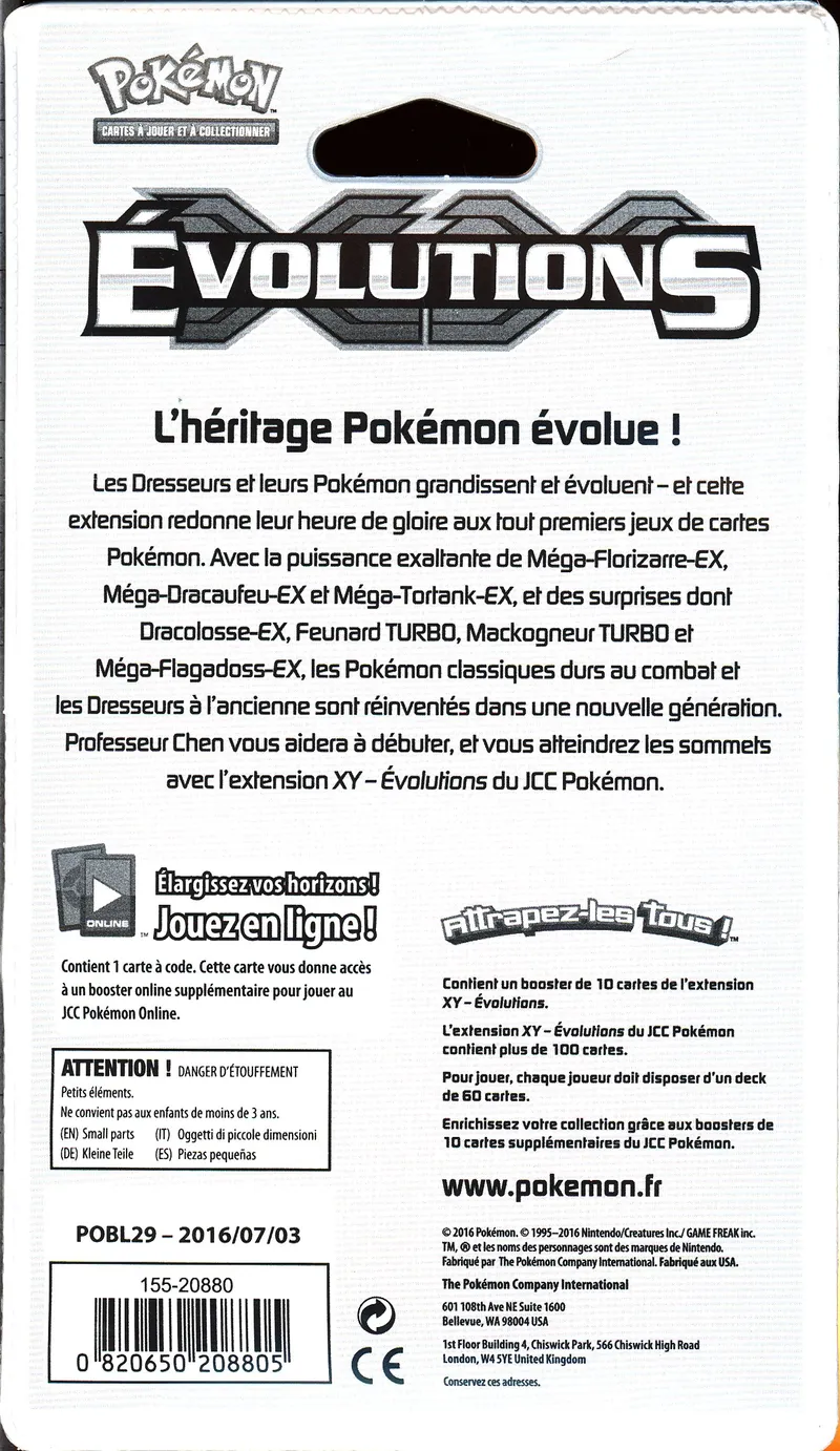 Booster Blister XY Evolutions