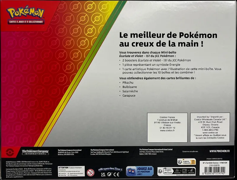 Coffret Mini-Tins EV3.5 151