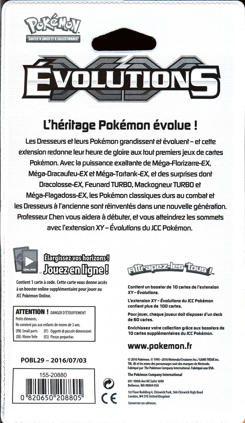 Booster Blister XY Evolutions