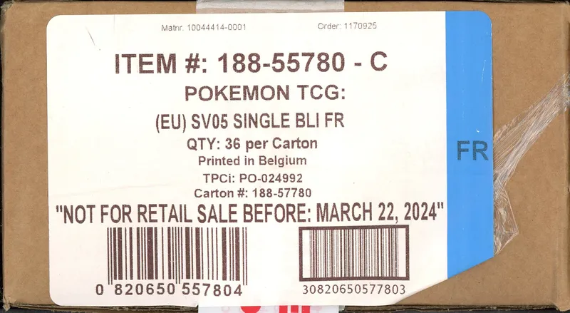 Case Booster Blister EV5 Forces Temporelles