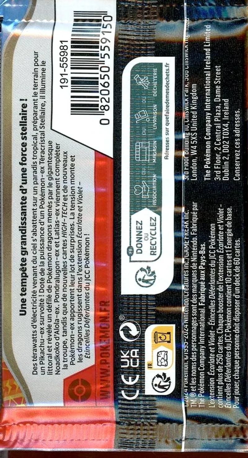 Booster EV8 Etincelles Déferlantes