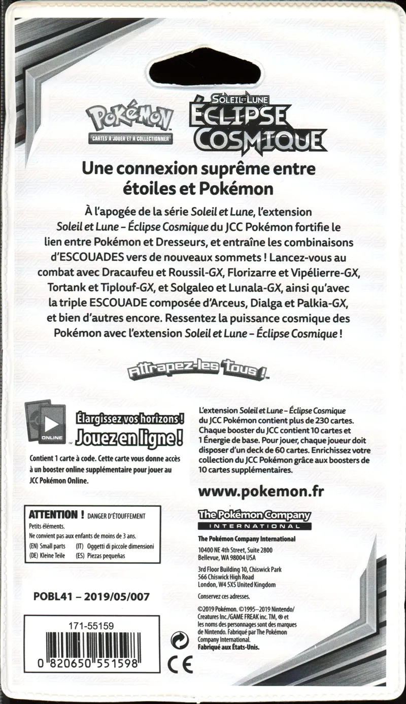 Booster Blister SL12 Eclipse Cosmique