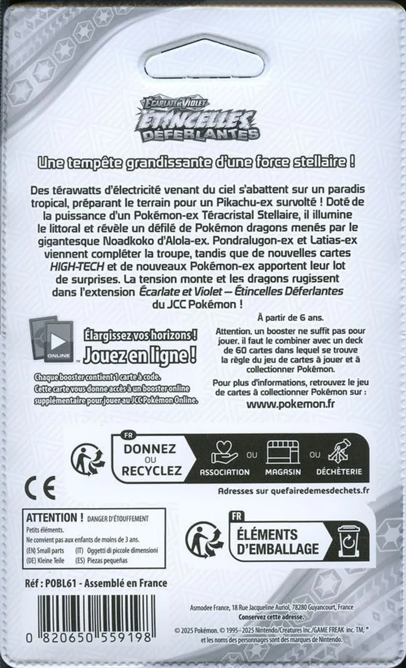 Booster Blister EV8 Etincelles Déferlantes