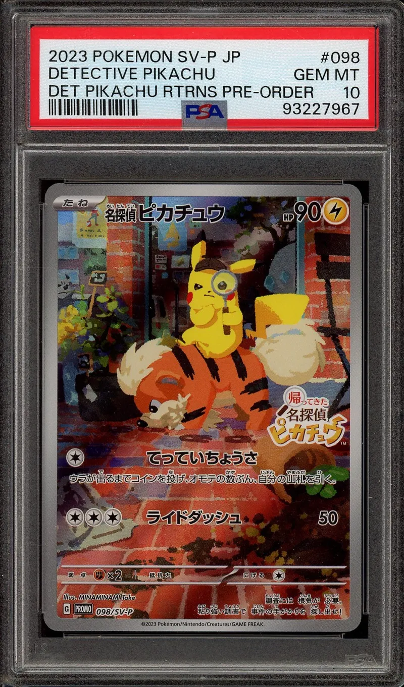 PSA 10 Detective Pikachu