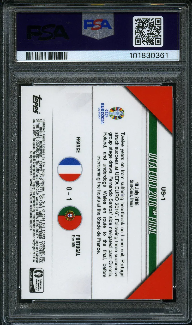 PSA 10 UEFA Euro Final 2016