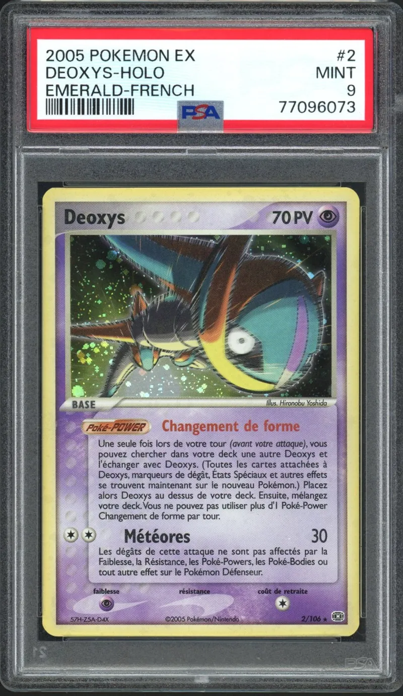 PSA 9 Deoxys Holo