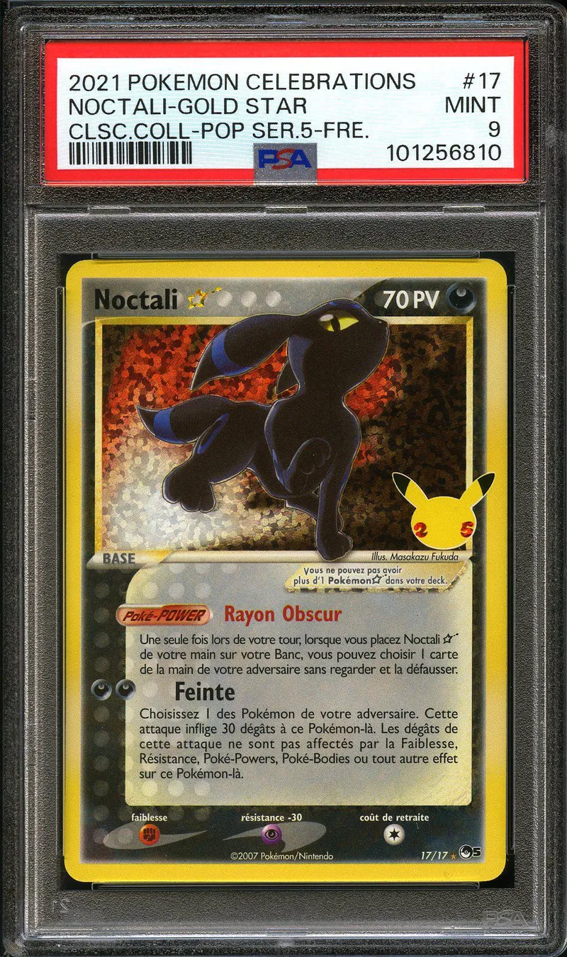 PSA 9 Noctali Gold Star