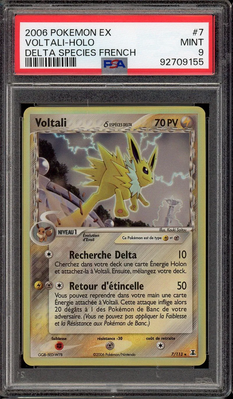 PSA 9 Voltali Holo