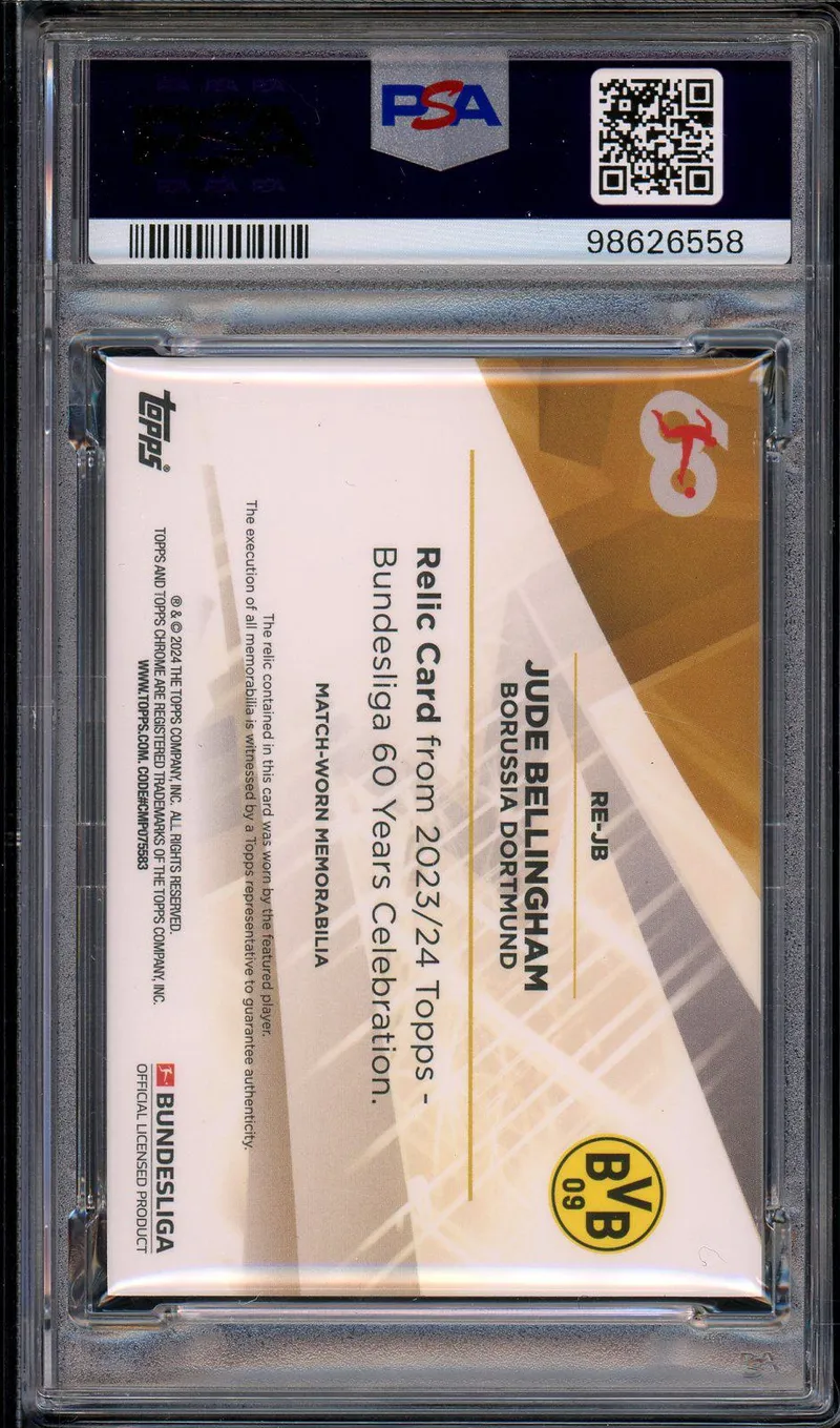 PSA 10 Jude Bellingham Relic Gold