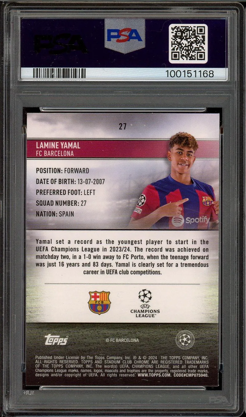 PSA 10 Lamine Yamal