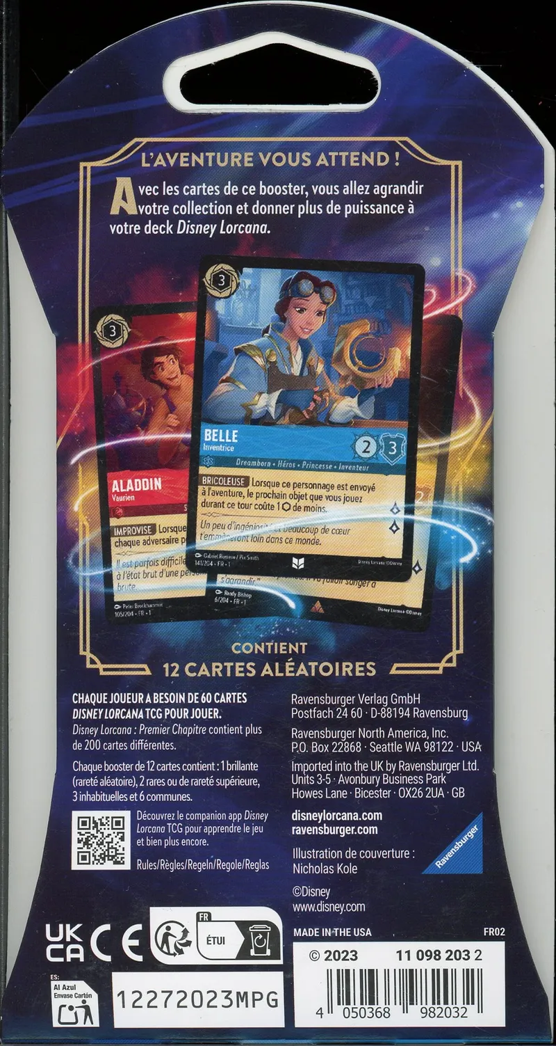 Booster Blister Lorcana Premier Chapitre