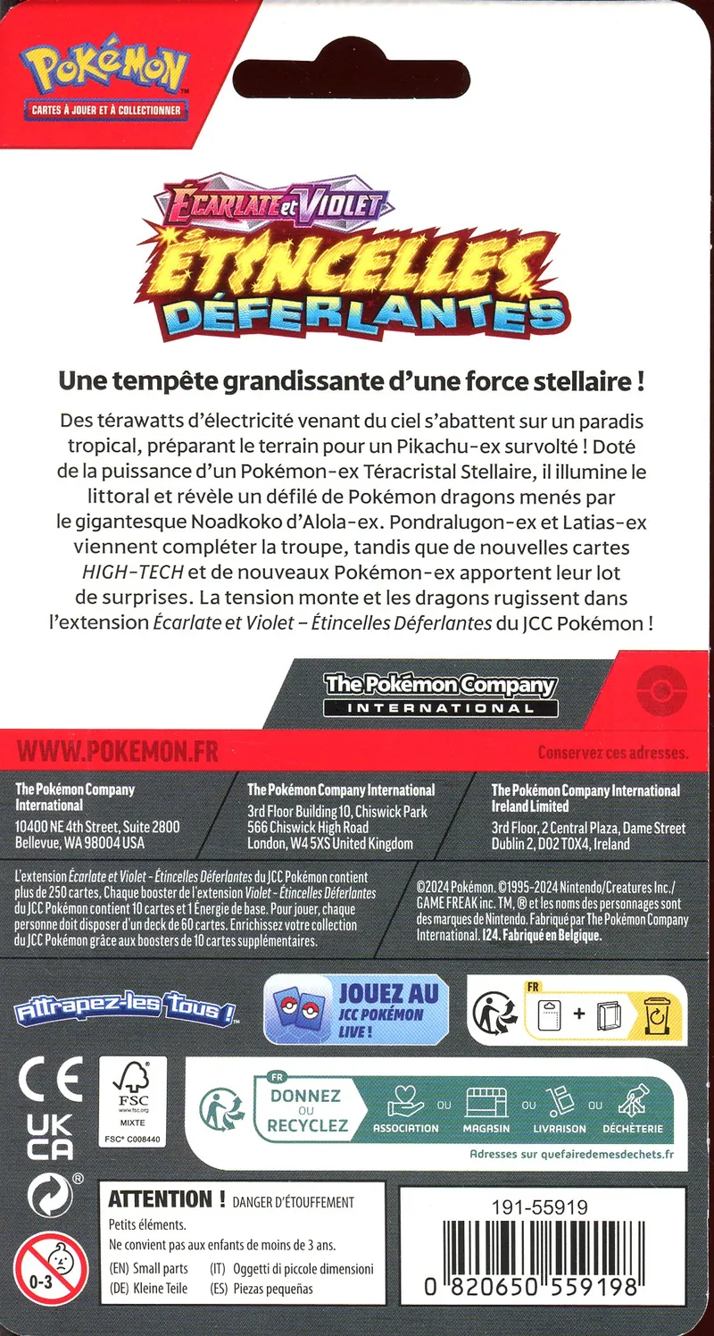 Booster Blister EV8 Etincelles Déferlantes