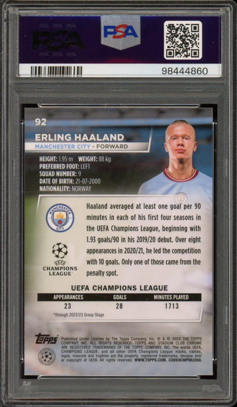 PSA 8 Erling Haaland Base