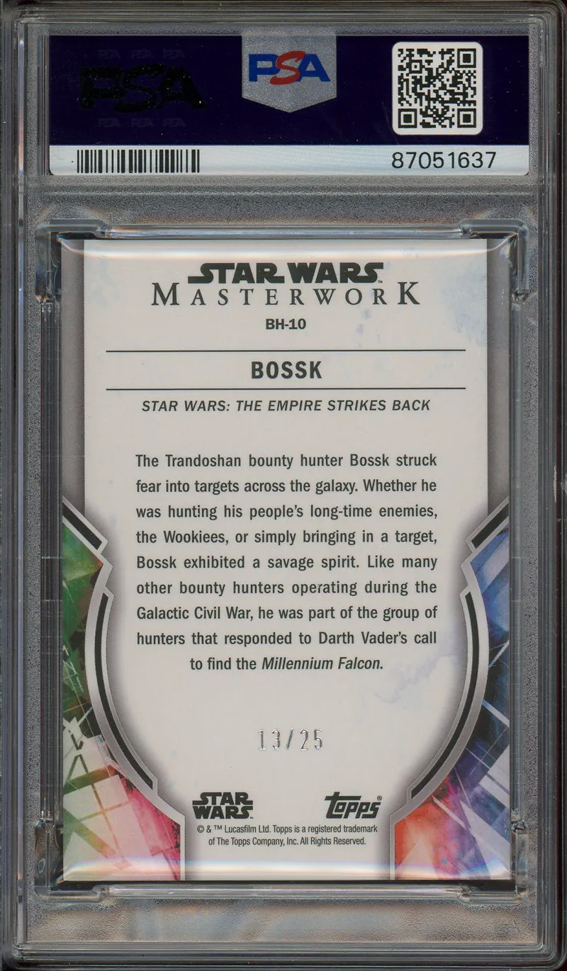 PSA 10 Bossk Canvas
