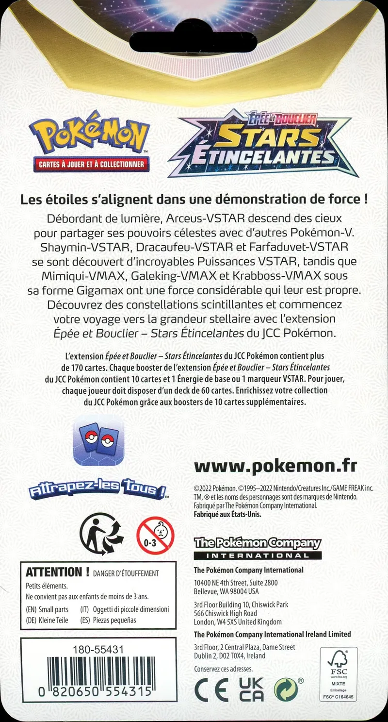 Booster Blister EB9 Stars Etincelantes