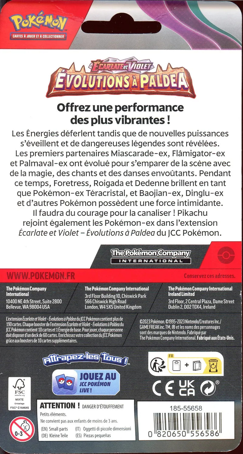 Booster Blister EV2 Evolutions à Paldea