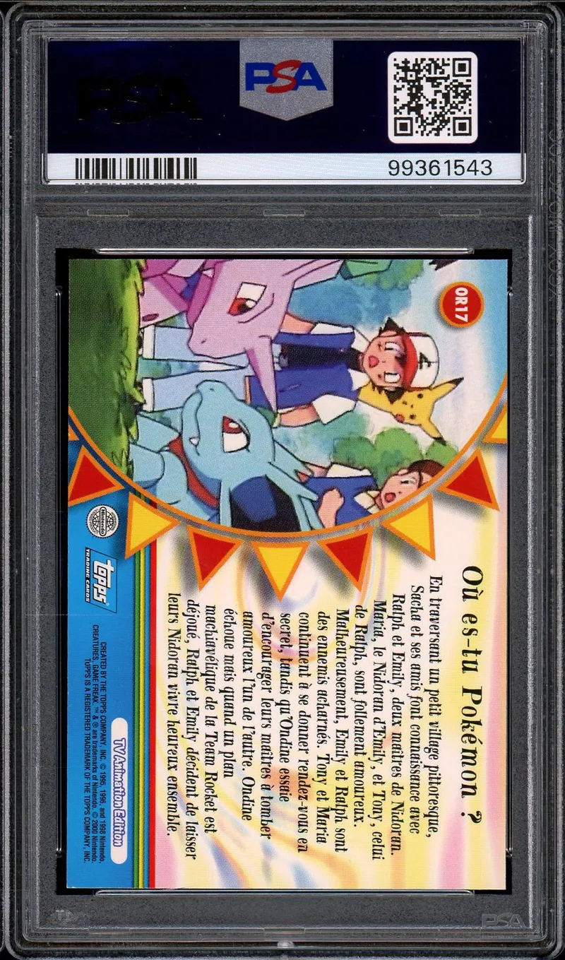 PSA 9 Ou es-tu Pokémon ?